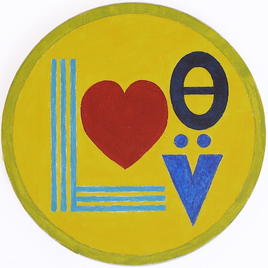 Jonathan Adler x Michaels 7" Round Love Canvas Painting Kit